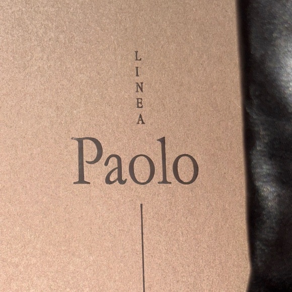 Linea Paolo Kamile Knee High Wide Calf Riding Boot Black Size 9.5 16.25” calf - Picture 3 of 7